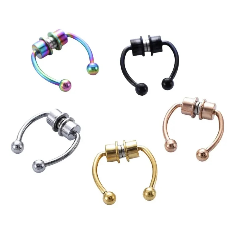 Body Jewelry And Piercing - Faux anneaux de nez magnétiques, faux