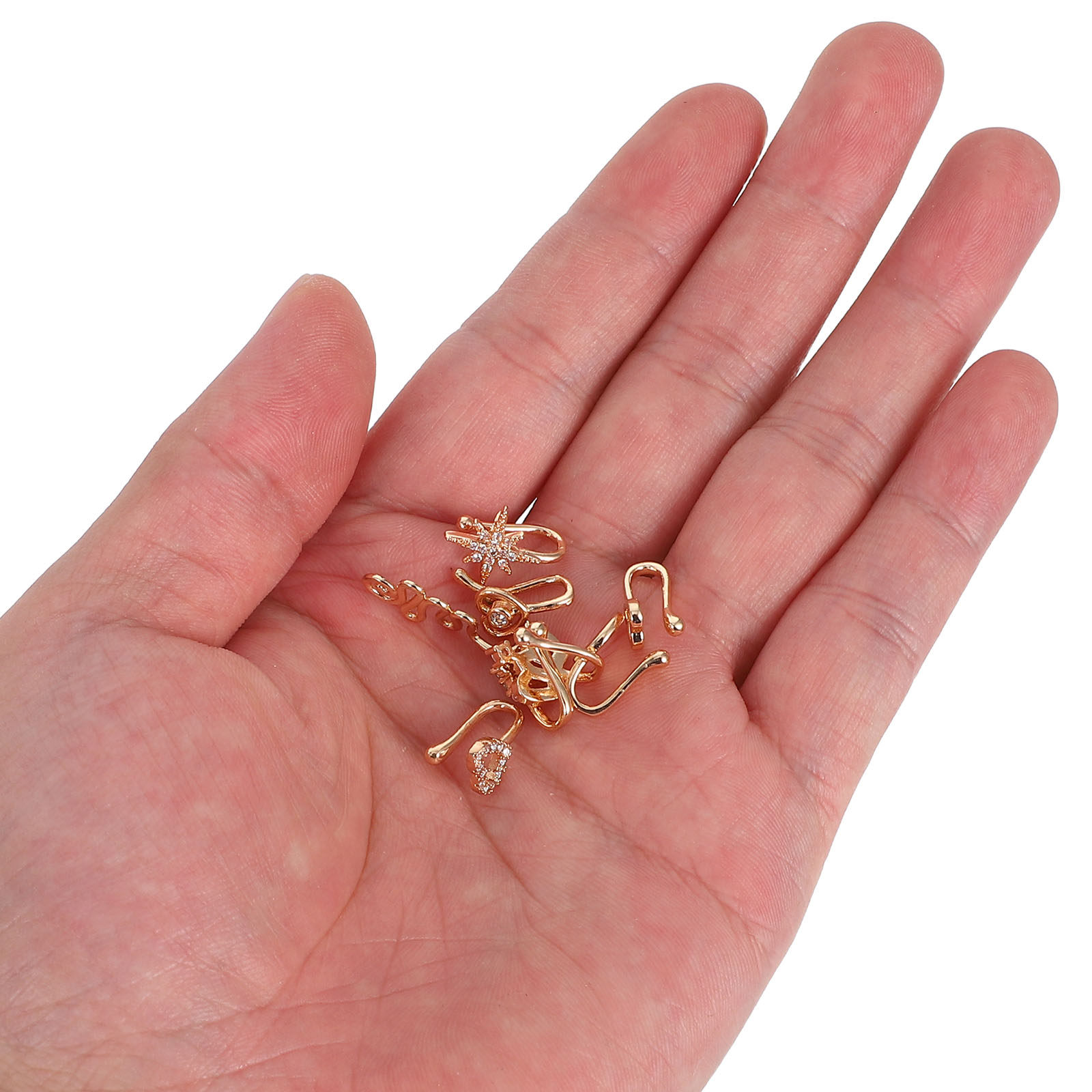 Body Jewelry For Sensitive Skin - Ensemble de 11 faux anneaux de