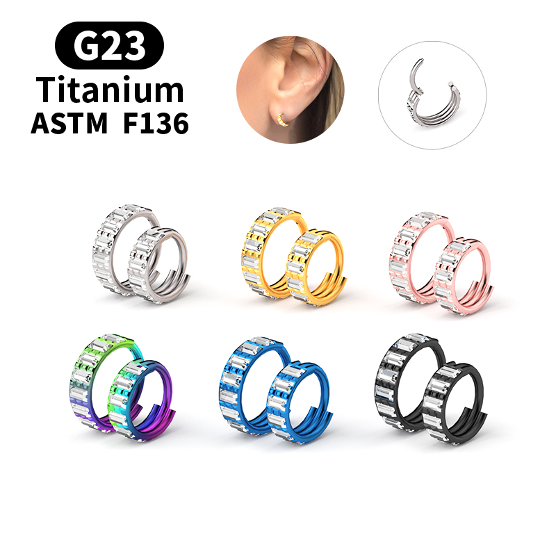 Septum Clicker Ring - Anneau de nez articulé en titane