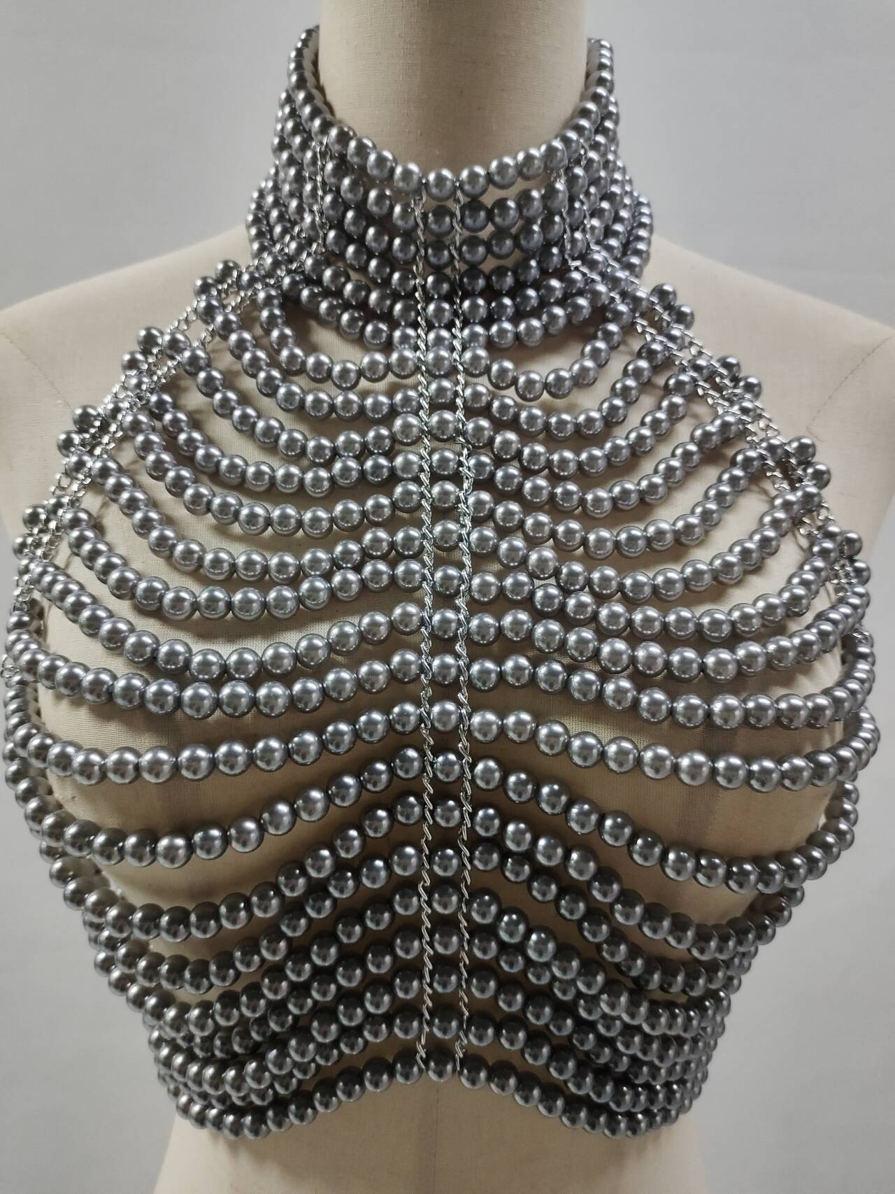 Body Jewelry For Backless Dress - Débardeur à col pile pour femme,
