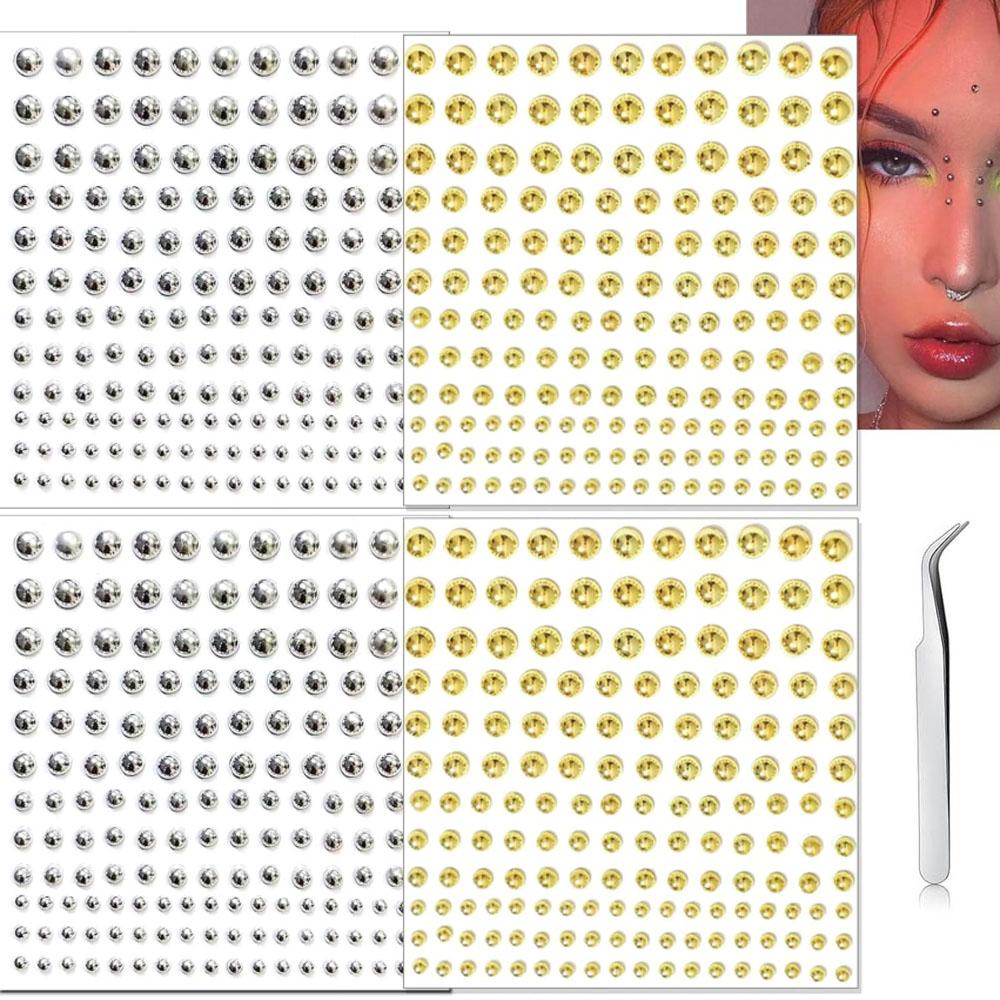 Body Jewelry And Piercing - Lot de 661 faux piercings faciaux,