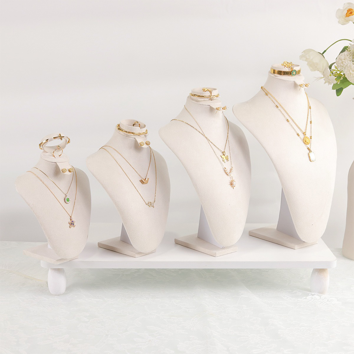 Body Jewelry Holder - Bustes d'exposition de bijoux en velours