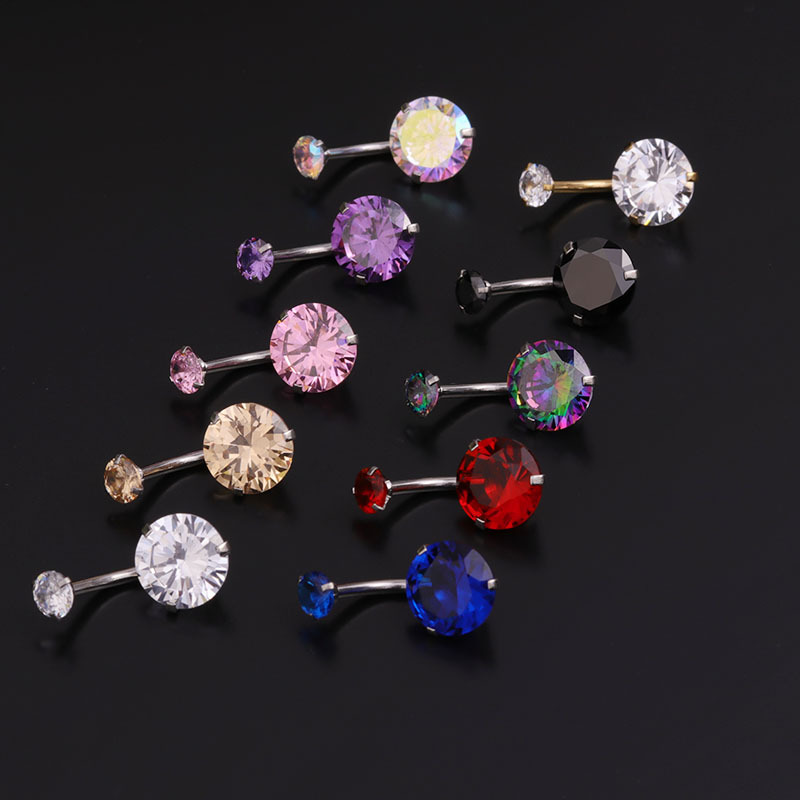Body Jewelry For Sensitive Skin - Anneaux de nombril 14G en acier
