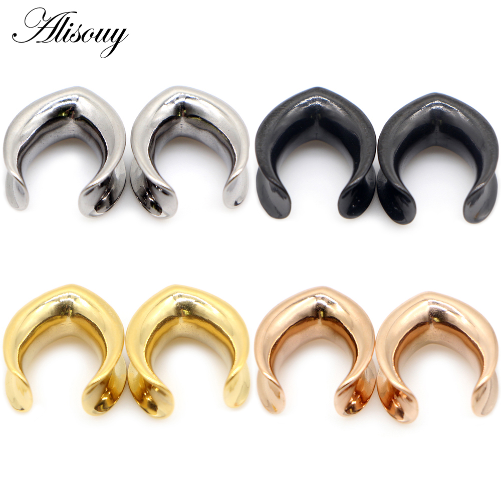 Body Jewelry Ear Plugs - Alisouy 2 pièces 6mm-30mm Plugs et