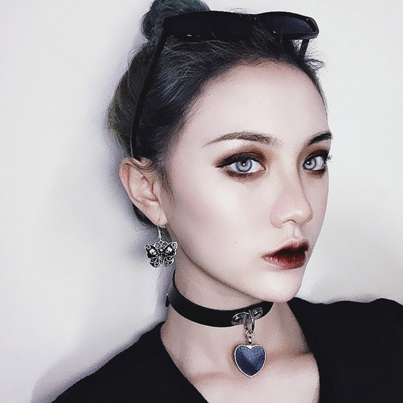 Body Jewelry Goth - Collier Sexy en cuir Bdsm pour