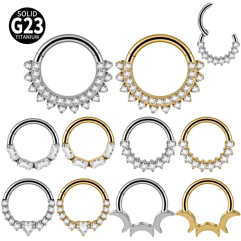 Septum Clicker Ring - 1 pièce Anneau de septum en