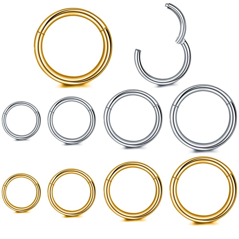 Septum Clicker Ring - Anneaux de nez en acier chirurgical