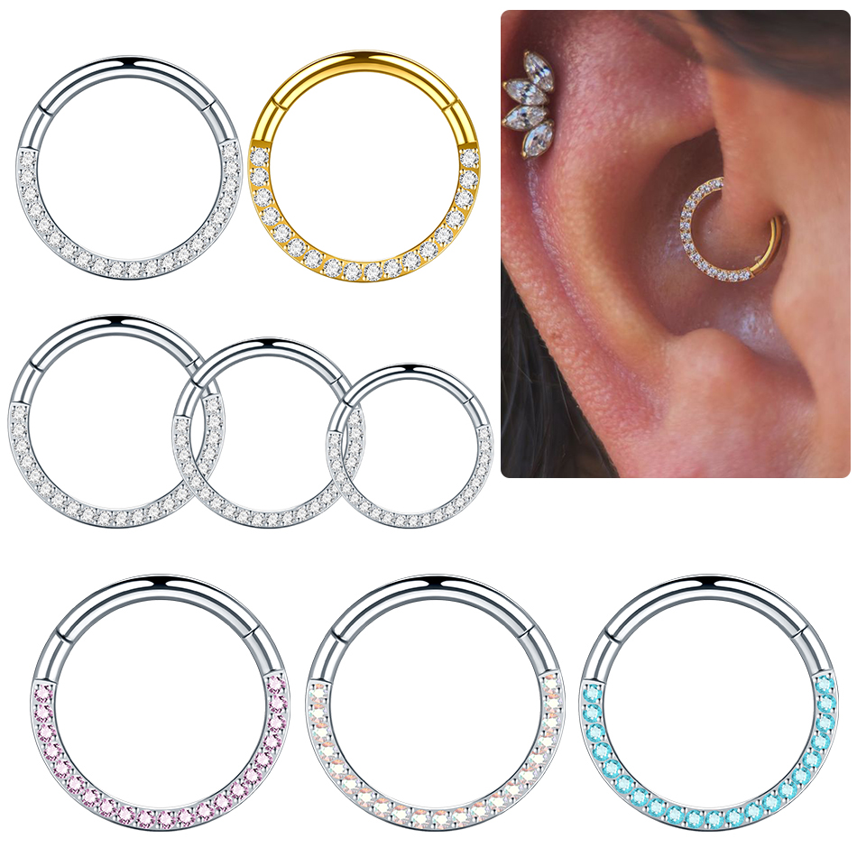 Septum Clicker Ring - Anneaux de nez en acier inoxydable