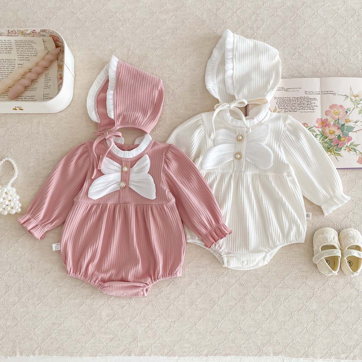 Body Jewelry Plus - Barboteuse d'automne pour bébé fille, avec