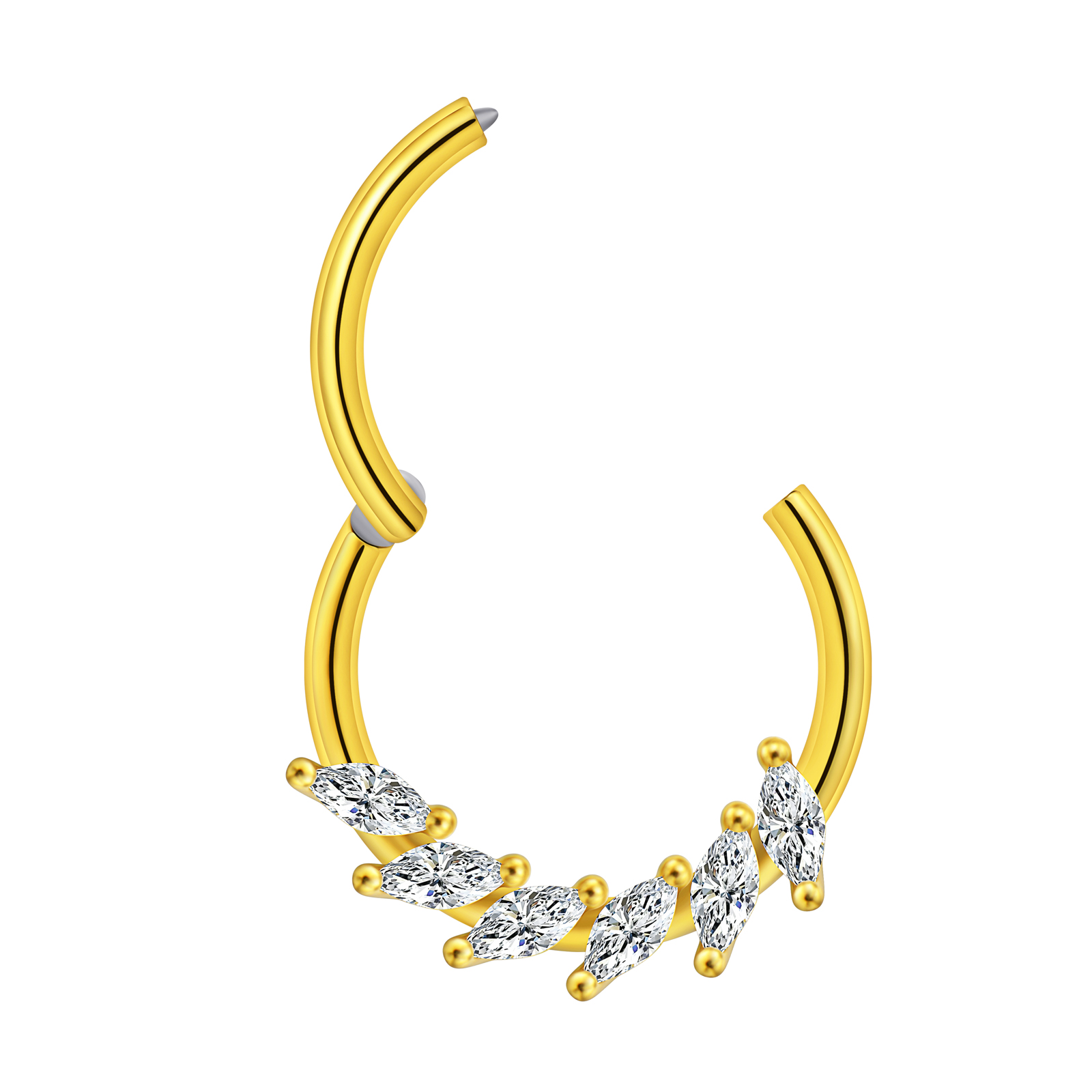 1 pièce, 16G, Anneau de septum - Septum Clicker Ring avis et prix