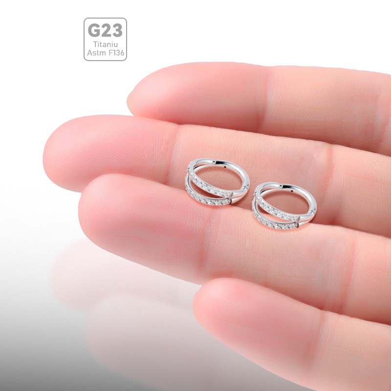 ASTM F136 titane conque cercea - Septum Clicker Ring avis et prix