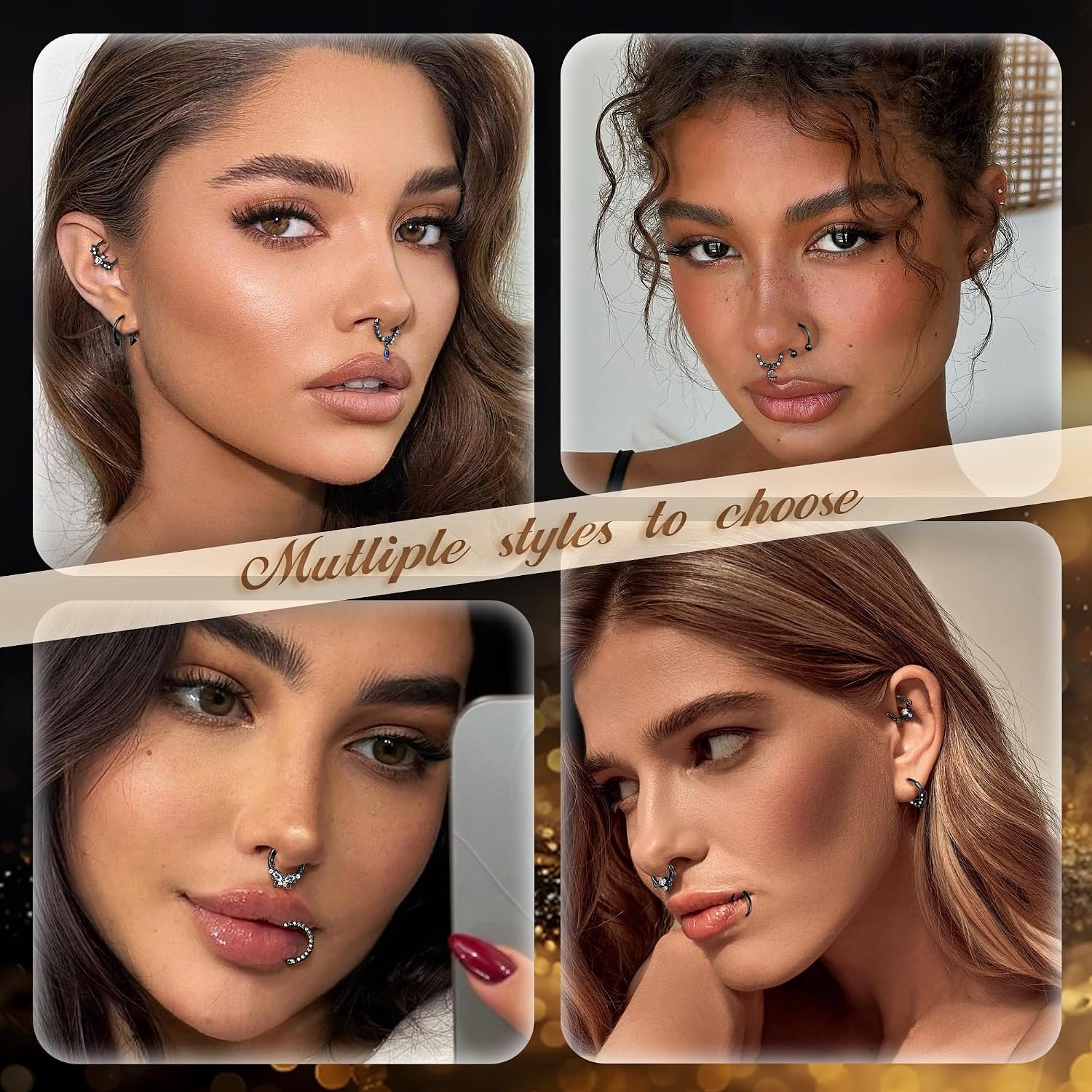 FASACCO Anneaux de septum, bij - Body Jewelry For Sensitive Skin avis et prix