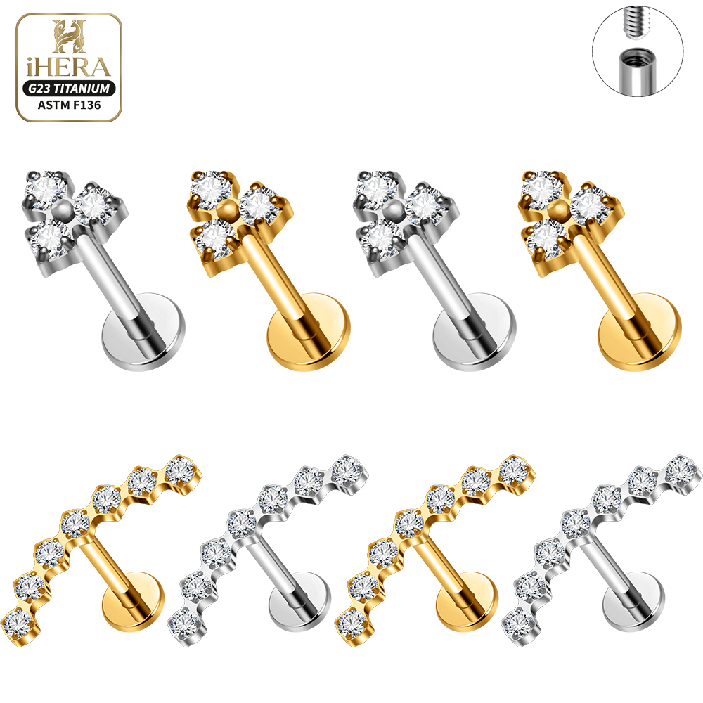Lot en gros de bijoux de corps - Flat Back Labret Stud avis et prix