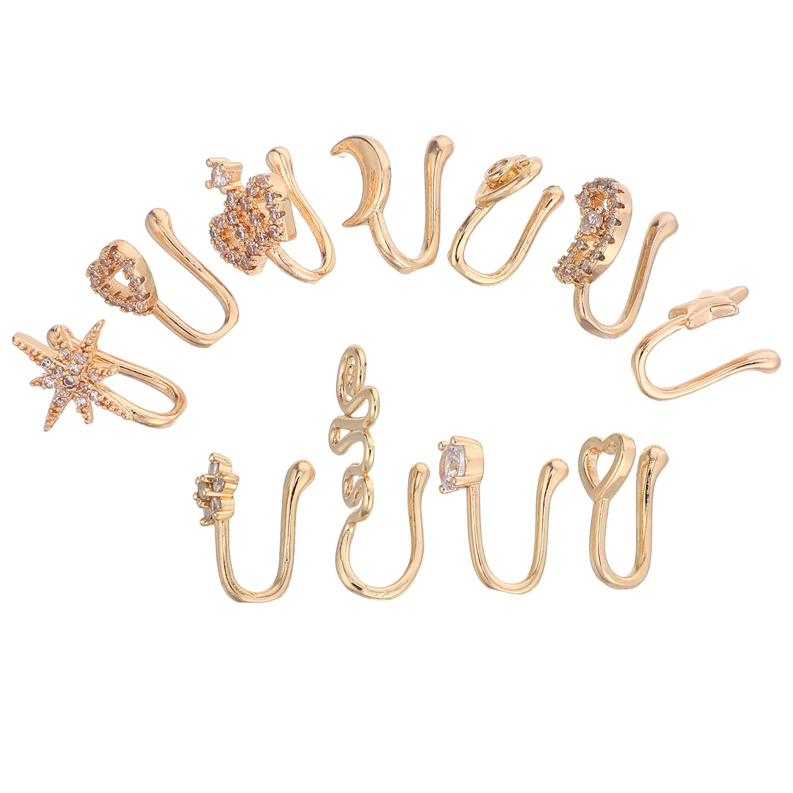 Ensemble de 11 faux anneaux de - Body Jewelry For Sensitive Skin avis et prix