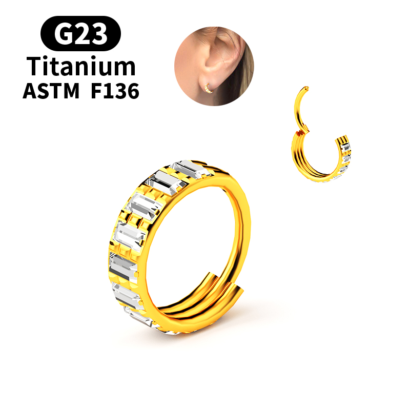 Anneau de nez articulé en tita - Septum Clicker Ring avis et prix