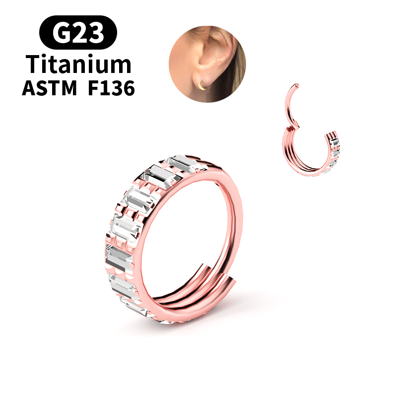 Anneau de nez articulé en tita - Septum Clicker Ring avis et prix