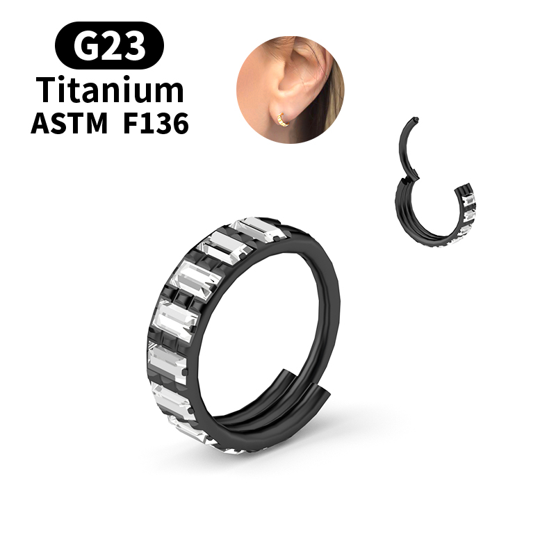 Anneau de nez articulé en tita - Septum Clicker Ring avis et prix