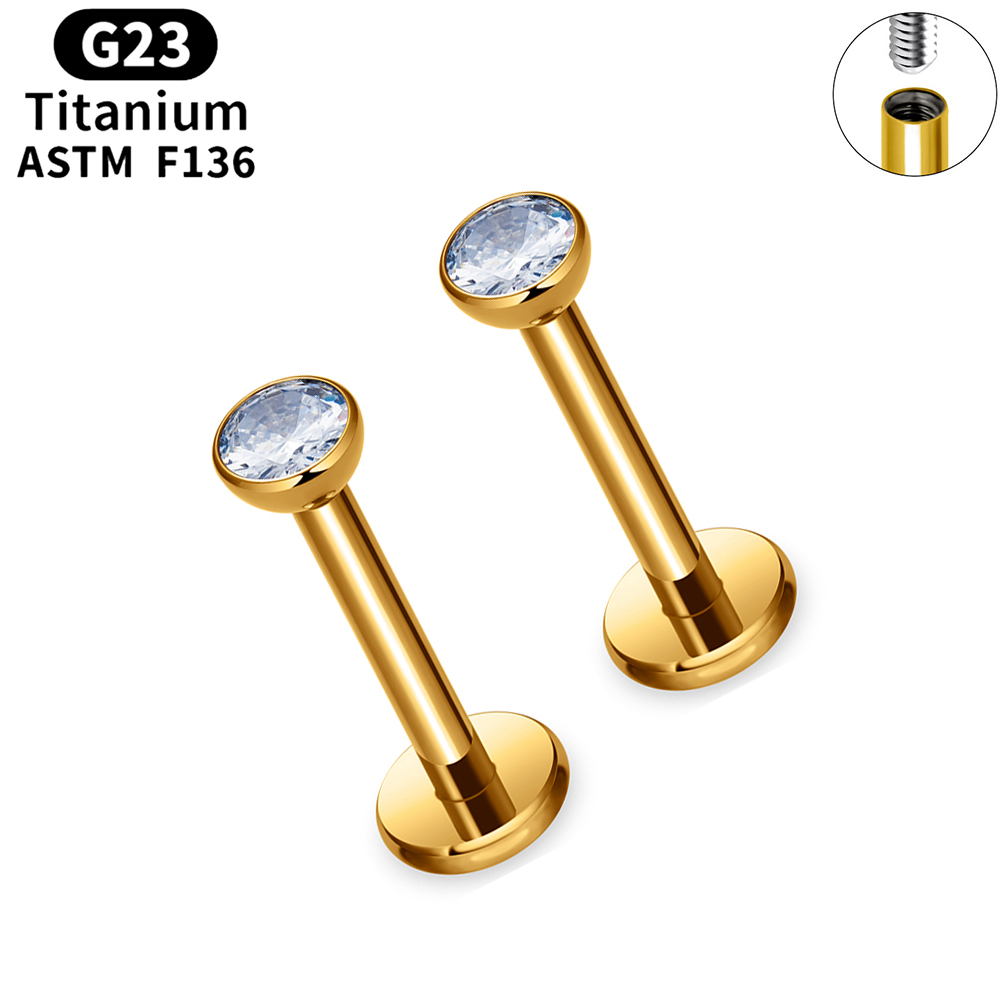 10/50 pièces - Piercing Labret - Flat Back Labret Stud avis et prix
