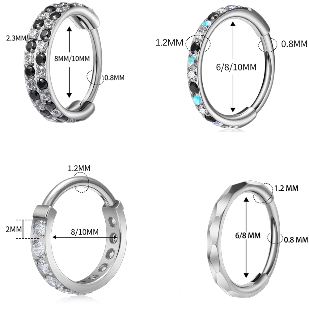 Anneau segmenté à charnière en - Septum Clicker Ring avis et prix