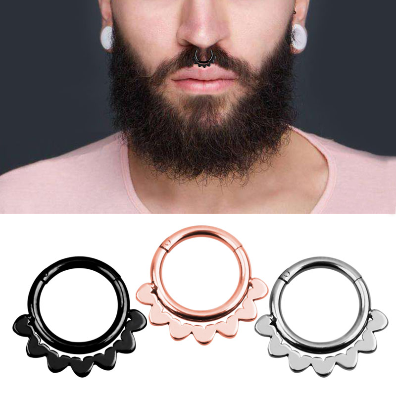 1 pièce Anneau de nez style pu - Septum Clicker Ring avis et prix
