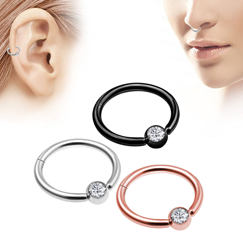 1 pièce Anneau de nez style pu - Septum Clicker Ring avis et prix
