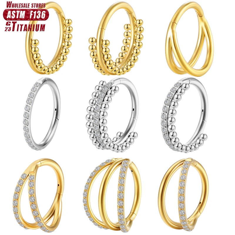 Anneau de septum nasal en tita - Septum Clicker Ring avis et prix