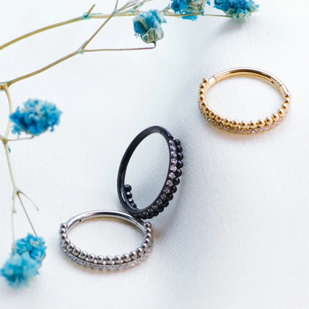 Anneau de septum nasal en tita - Septum Clicker Ring avis et prix