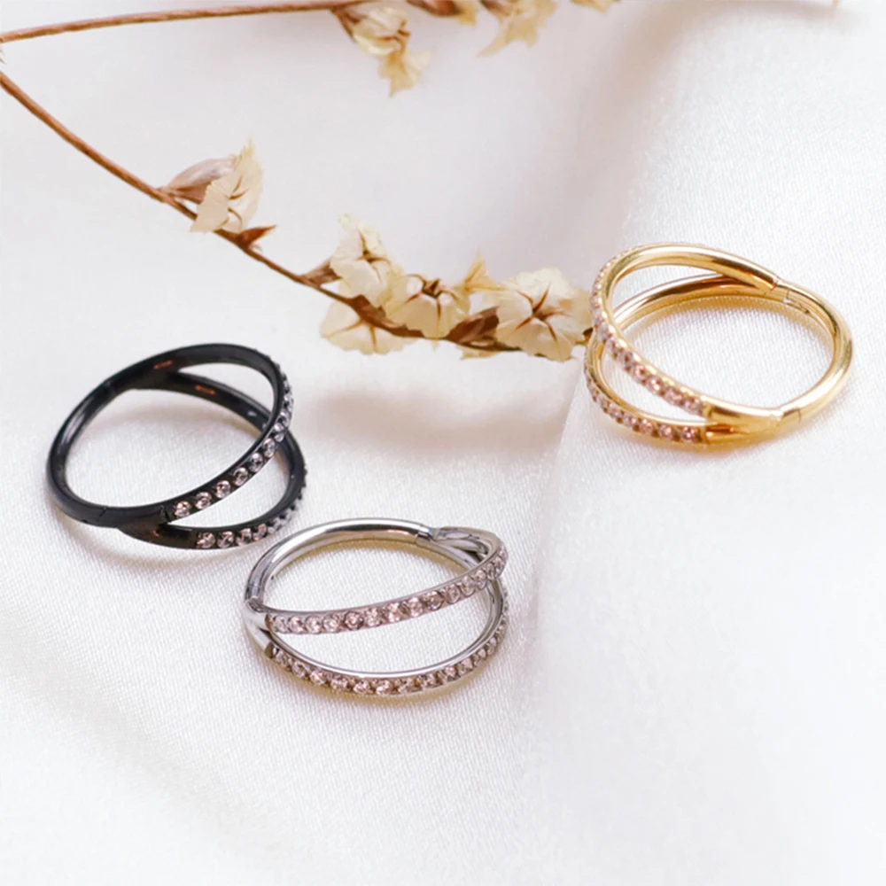 Anneau de septum nasal en tita - Septum Clicker Ring avis et prix