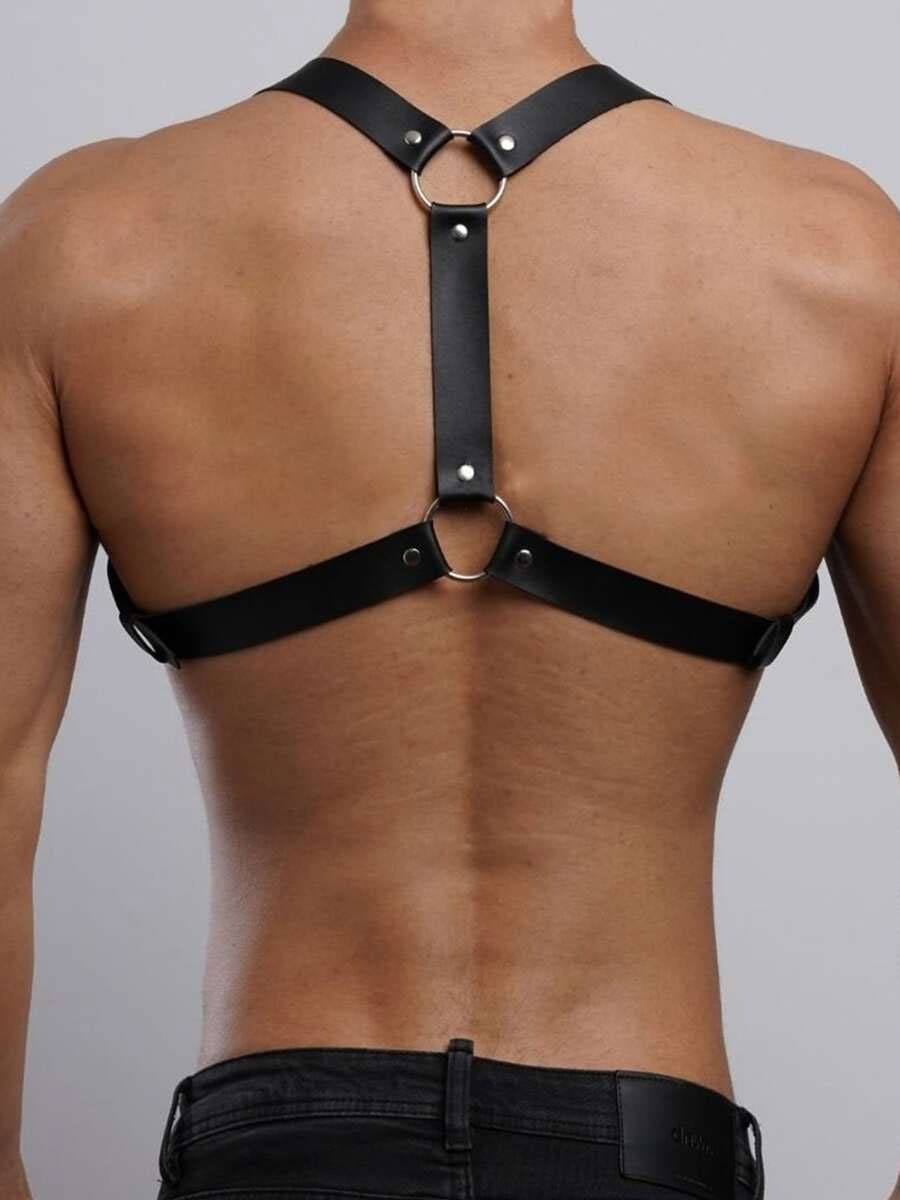 Harnais de poitrine en cuir PU - Body Jewelry Goth avis et prix
