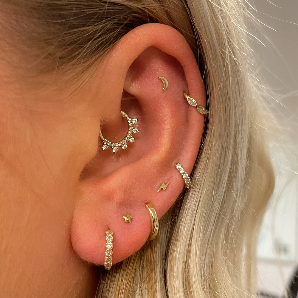 Boucles d'oreilles en forme d' - Flat Back Labret Stud avis et prix