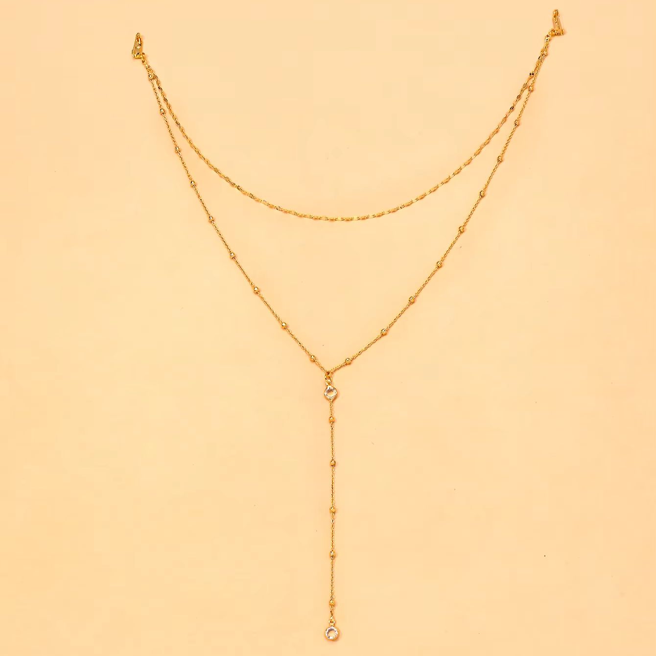 Collier délicat plaqué or avec - Body Jewelry For Backless Dress avis et prix