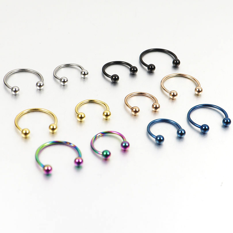Anneau de piercing en fer à ch - Body Jewelry Ear Plugs avis et prix