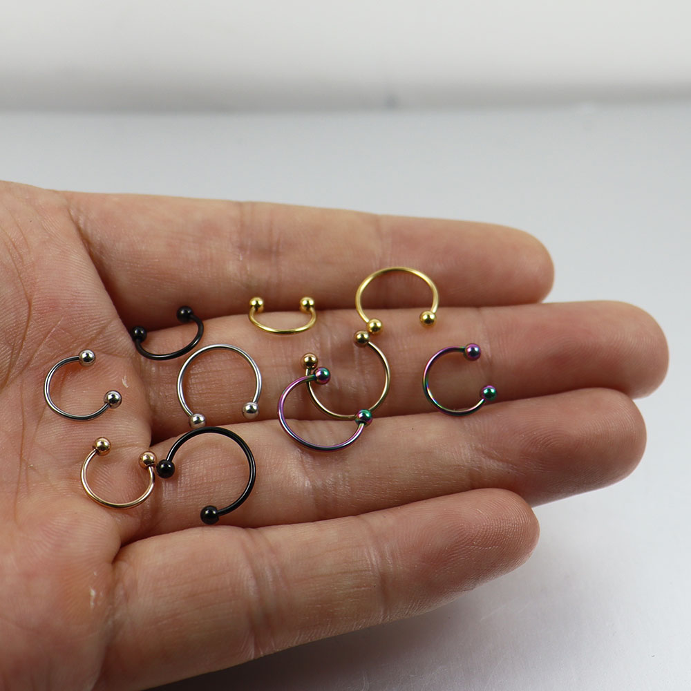 Anneau de piercing en fer à ch - Body Jewelry Ear Plugs avis et prix