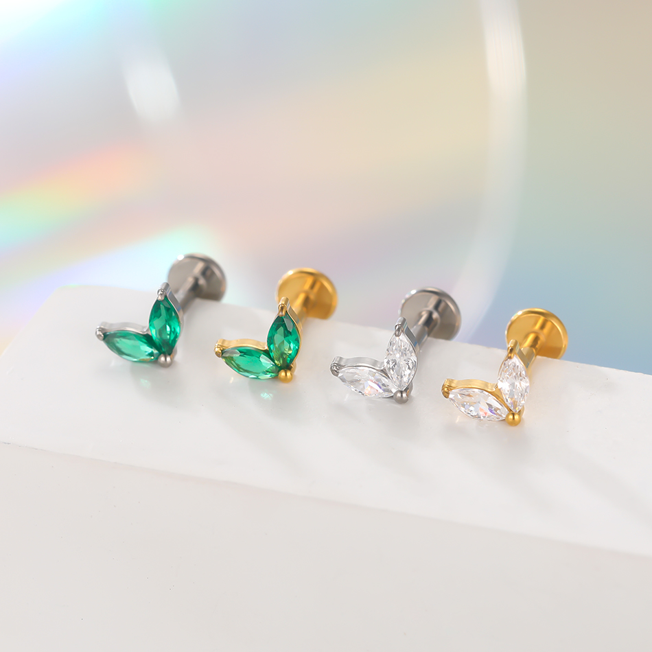 Boucles d'oreilles en titane b - Flat Back Labret Stud avis et prix