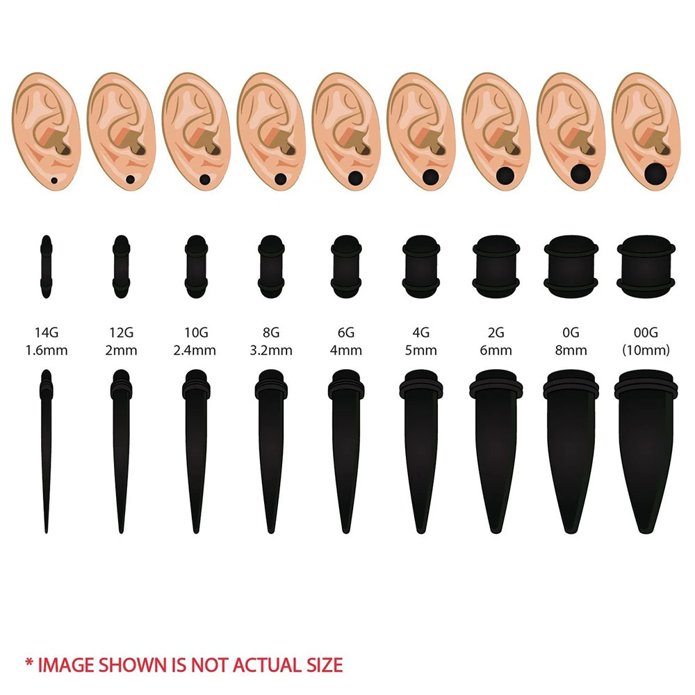 1 ensemble de bouchons d'oreil - Body Jewelry Ear Plugs avis et prix