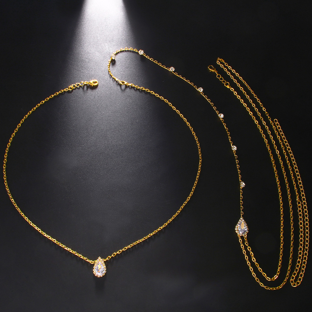 Stonefans luxe goutte d'eau Zi - Body Jewelry For Backless Dress avis et prix