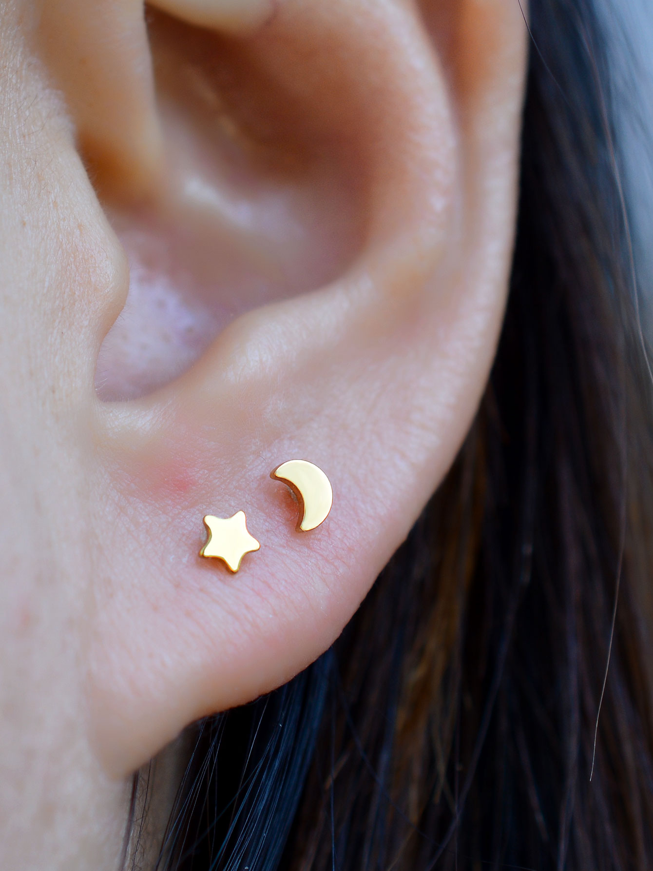 16G Piercing titane acier file - Flat Back Labret Stud avis et prix