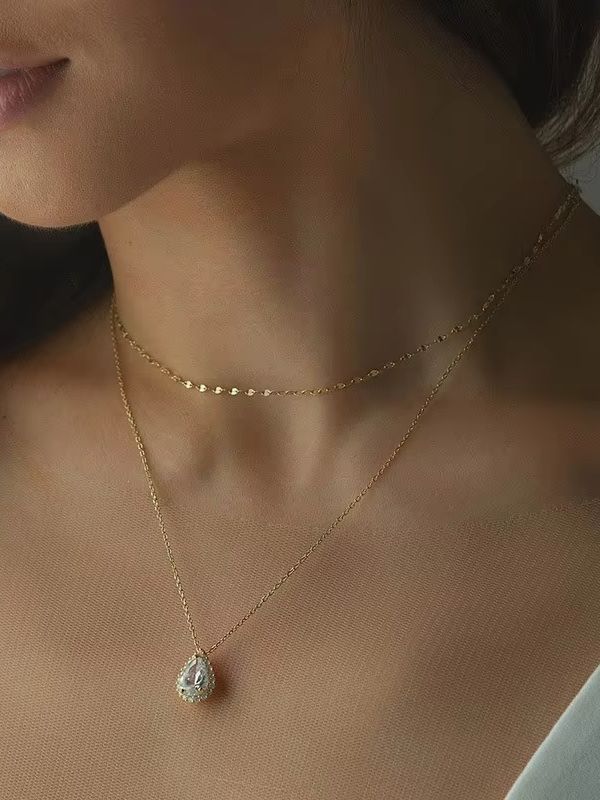 Collier chaîne doré et argenté - Body Jewelry For Backless Dress avis et prix