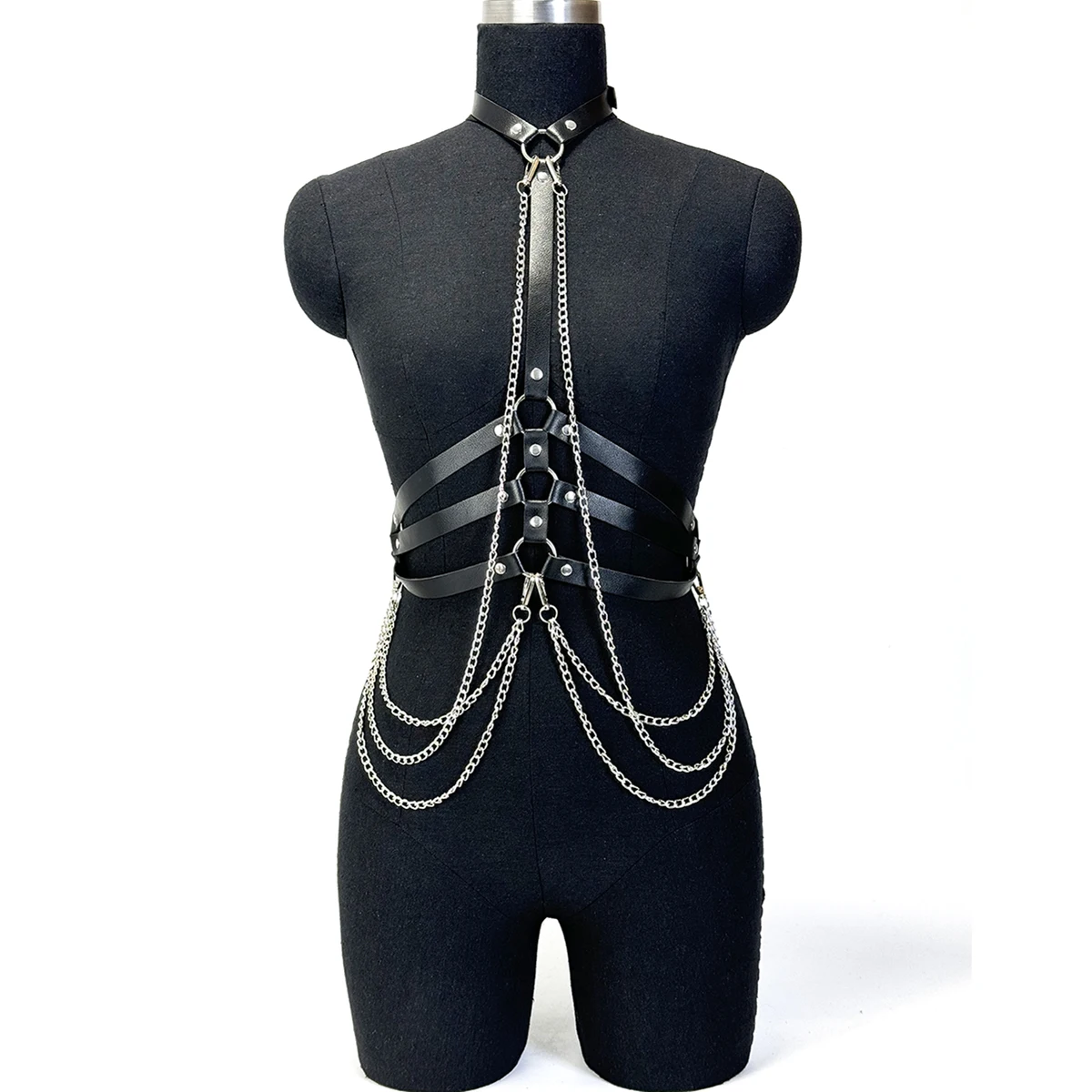 Ceinture de taille en cuir PU  - Body Jewelry Goth avis et prix