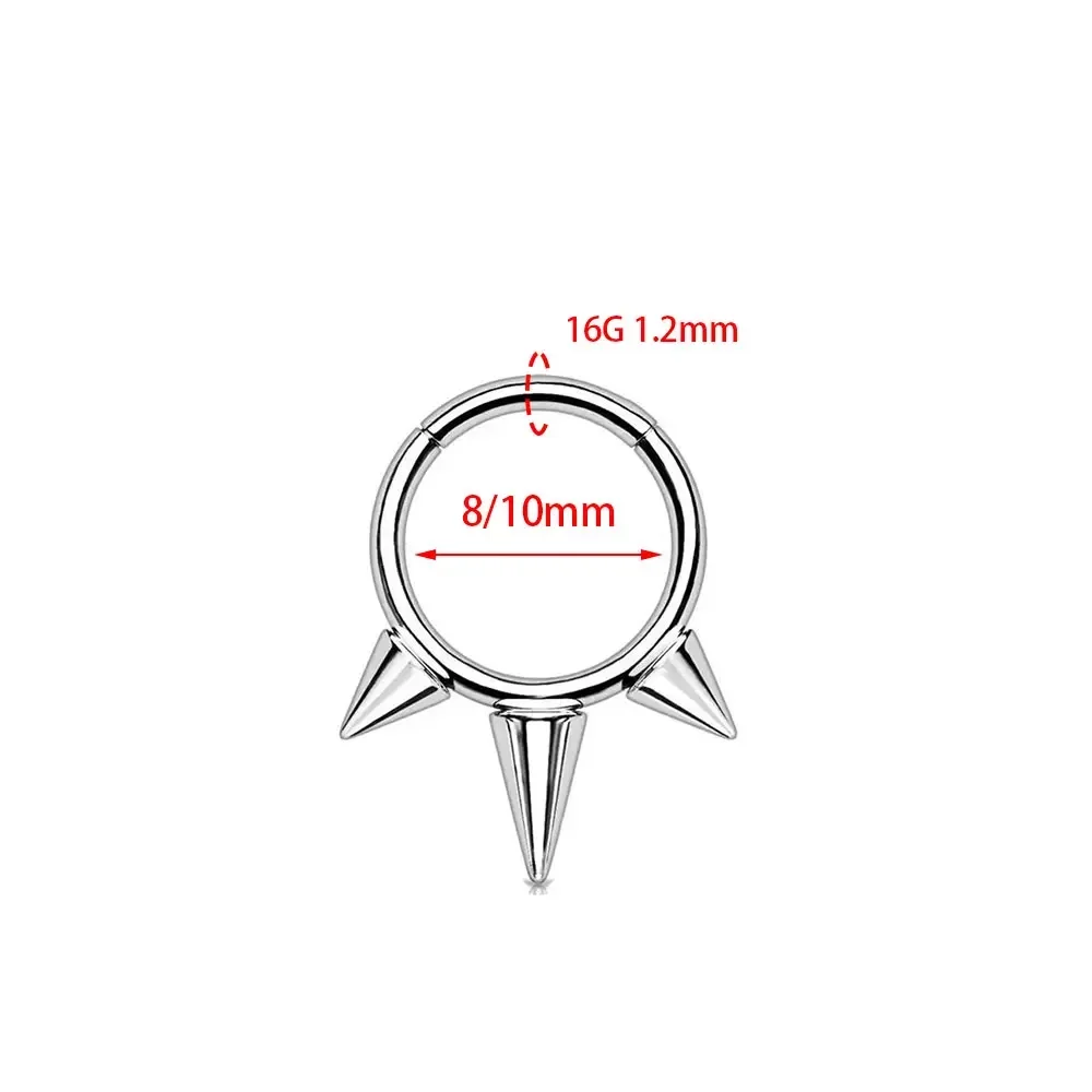 G23 titane nez Piercing anodis - Septum Clicker Ring avis et prix
