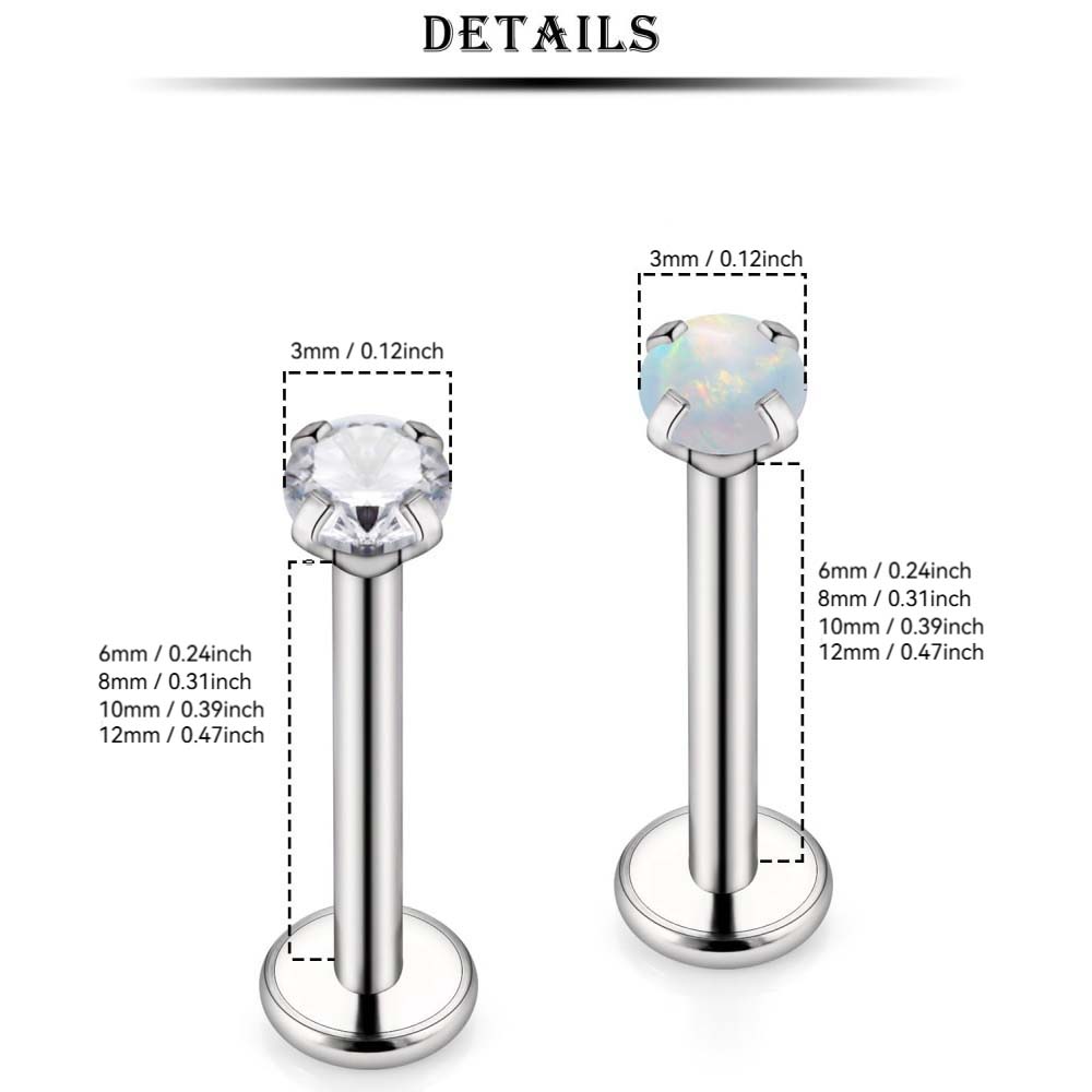 Anneaux de nez en acier inoxyd - Body Jewelry For Sensitive Skin avis et prix