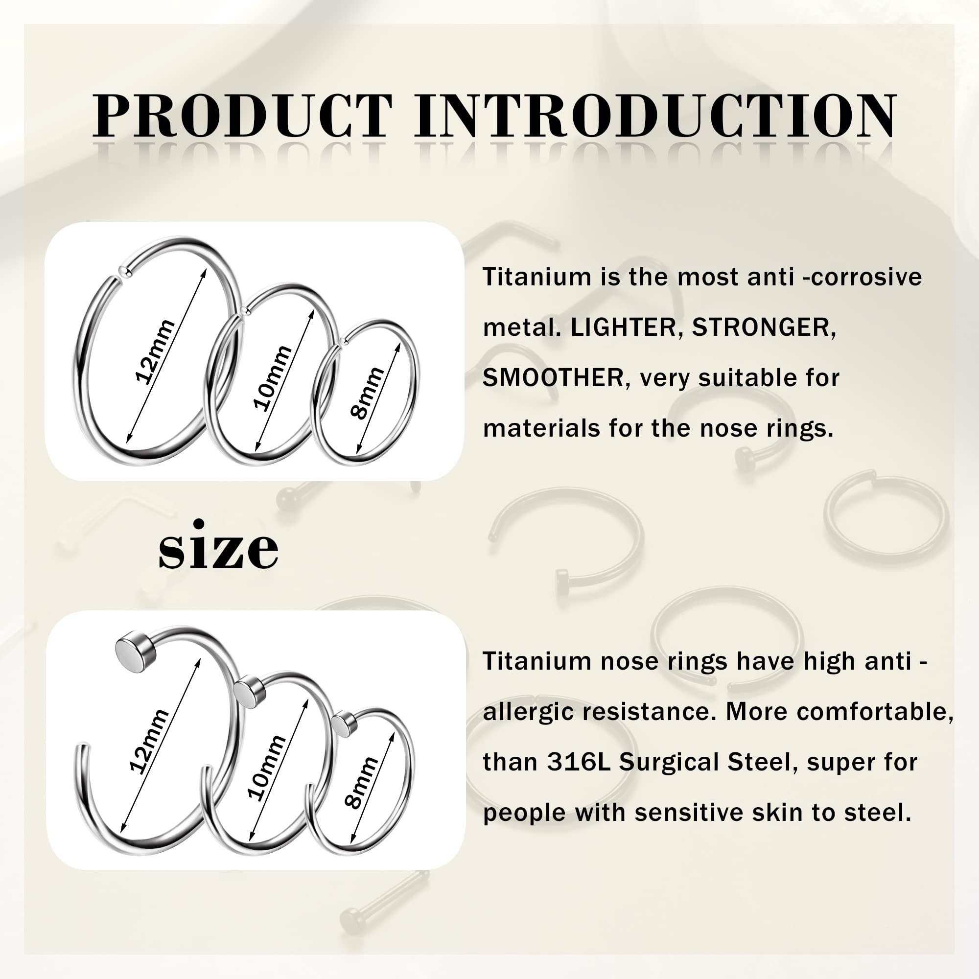 1 pièces hypoallergénique nez  - Body Jewelry For Sensitive Skin avis et prix