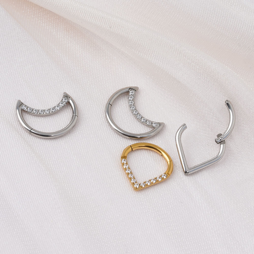 F136 titane articulé larme ann - Septum Clicker Ring avis et prix