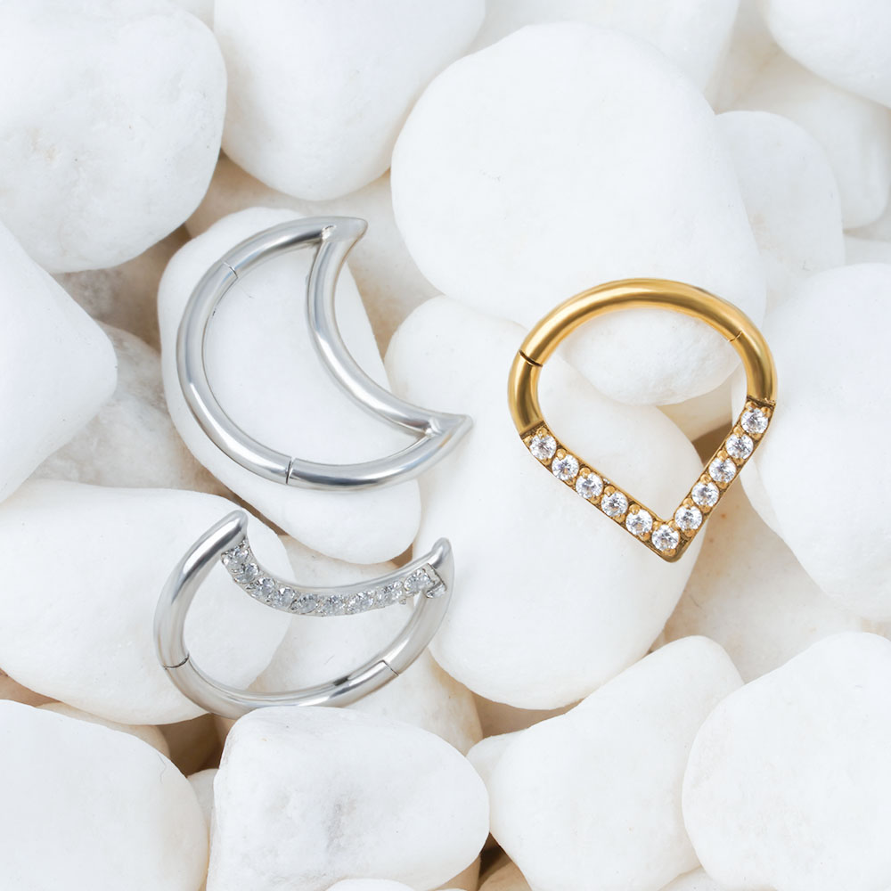 F136 titane articulé larme ann - Septum Clicker Ring avis et prix