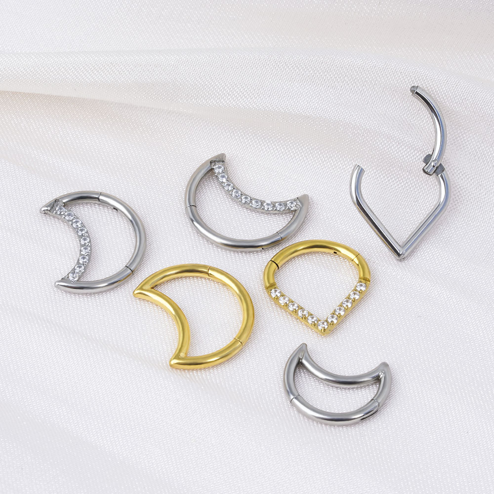 F136 titane articulé larme ann - Septum Clicker Ring avis et prix