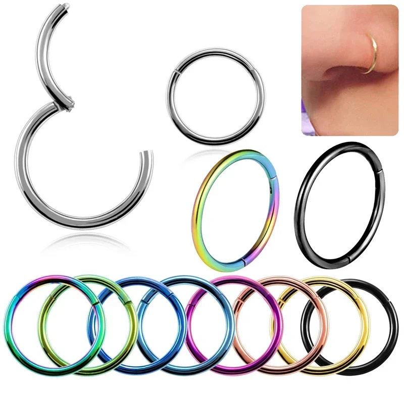 5pc 6/8/10mm anneau de nez art - Clicker Ring Seamless avis et prix