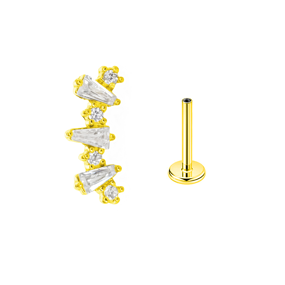 Boucles d'Oreilles Filetées In - Flat Back Labret Stud avis et prix