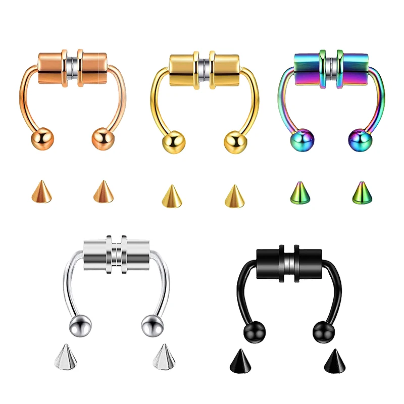 Faux Piercing nez anneau cerce - Body Jewelry And Piercing avis et prix