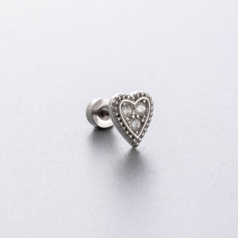 Clous d'oreilles en titane G23 - Flat Back Labret Stud avis et prix