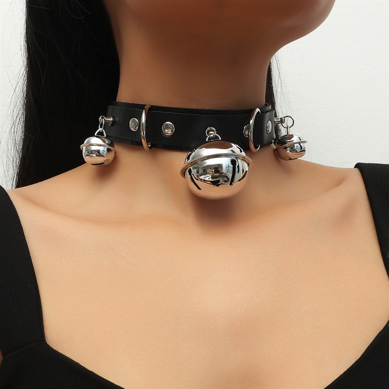 Collier Sexy en cuir Bdsm pour - Body Jewelry Goth avis et prix